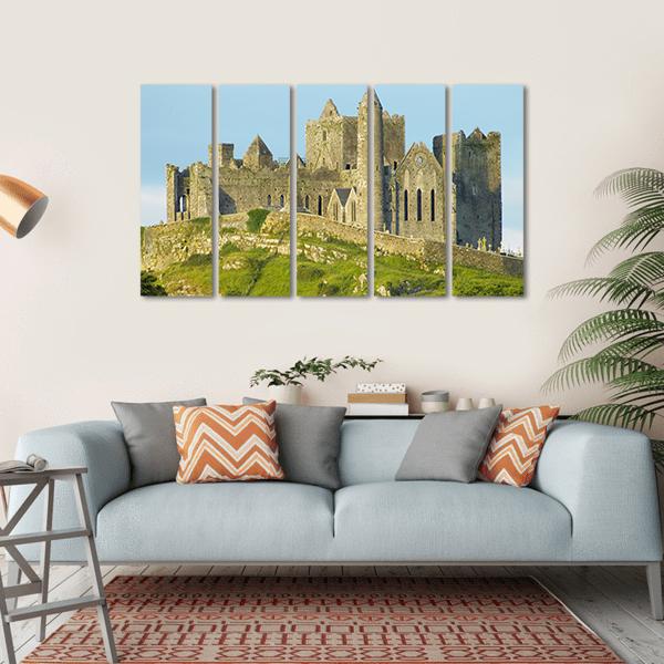Rock Of Cashel In County Tipperary Canvas Wall Art-5 Horizontal-Gallery Wrap-22" x 12"-Tiaracle