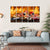 Hot Pizza With Oven Fire Canvas Wall Art-4 Horizontal-Gallery Wrap-34" x 24"-Tiaracle
