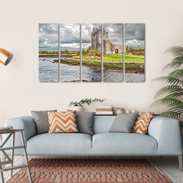 Dunguaire Castle Canvas Wall Art-5 Horizontal-Gallery Wrap-22" x 12"-Tiaracle
