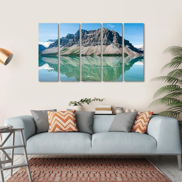 Bow Lake Canada Canvas Wall Art-5 Horizontal-Gallery Wrap-22" x 12"-Tiaracle