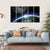 Earth & Moon Canvas Wall Art-5 Horizontal-Gallery Wrap-22" x 12"-Tiaracle