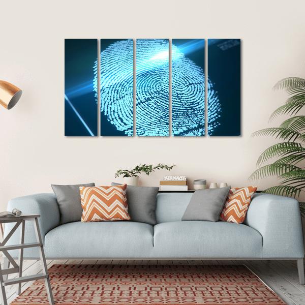 Fingerprint Identification Canvas Wall Art-5 Horizontal-Gallery Wrap-22" x 12"-Tiaracle