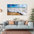 Waves Wash Over Golden Sand On Australian Beach Canvas Wall Art-5 Horizontal-Gallery Wrap-22" x 12"-Tiaracle