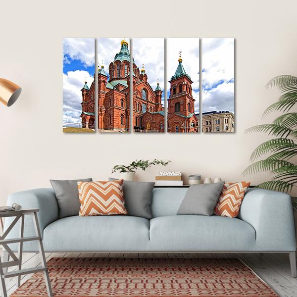 Uspensky Cathedral In Helsinki Canvas Wall Art-5 Horizontal-Gallery Wrap-22" x 12"-Tiaracle