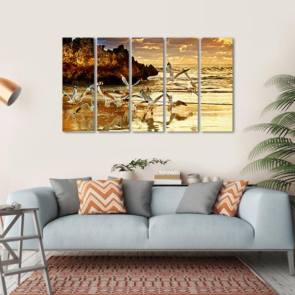 Two Rocks Perth Western Australia Canvas Wall Art-5 Horizontal-Gallery Wrap-22" x 12"-Tiaracle