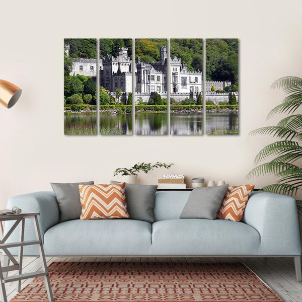 Kylemore Abbey Ireland Canvas Wall Art-5 Horizontal-Gallery Wrap-22" x 12"-Tiaracle