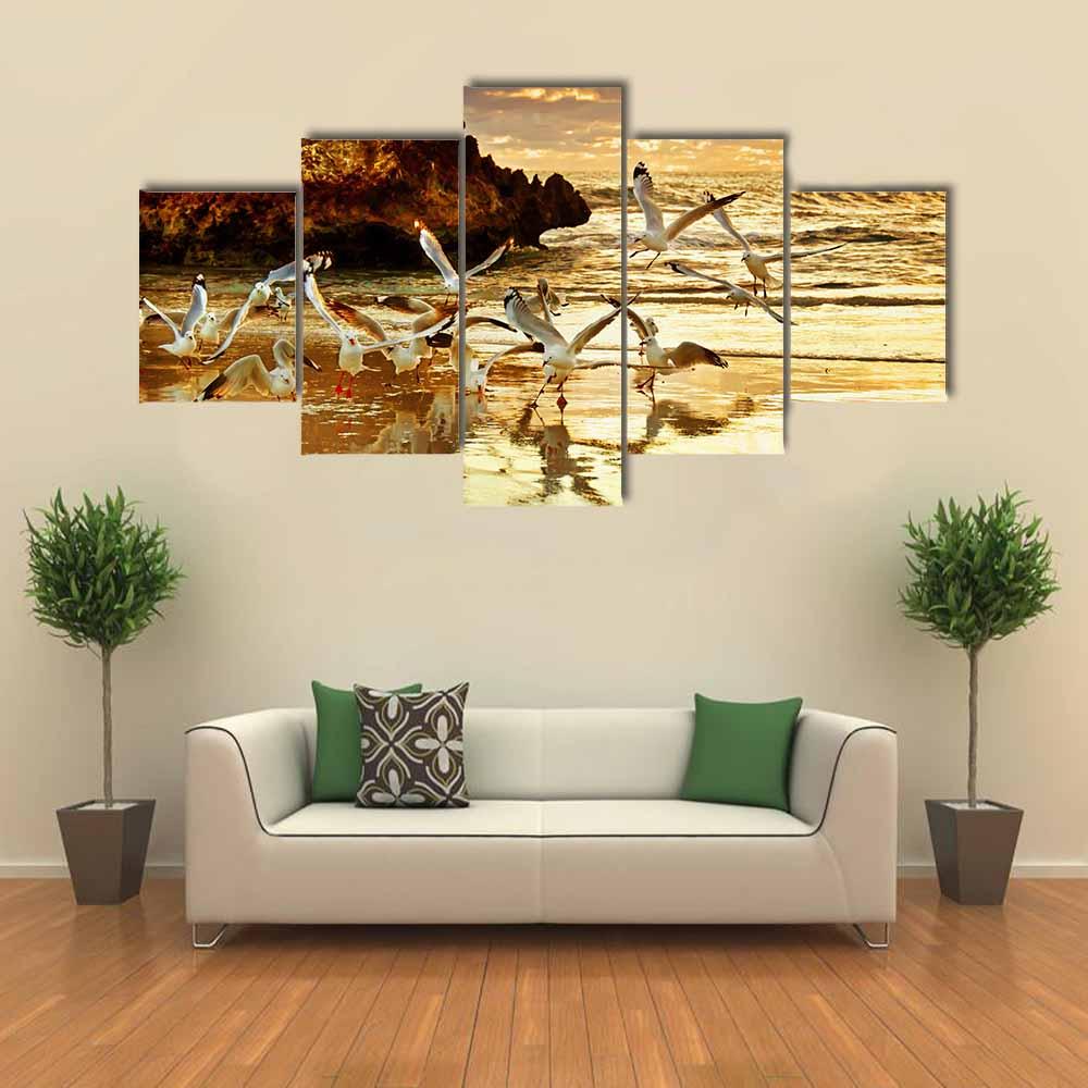 Two Rocks Perth Western Australia Canvas Wall Art-5 Star-Gallery Wrap-42" x 21"-Tiaracle
