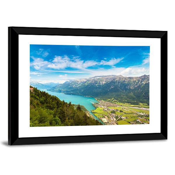Summer View Of Interlaken, Switzerland Canvas Wall Art