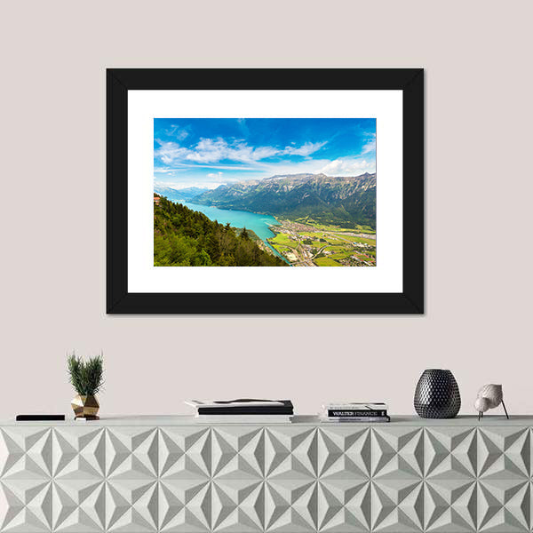 Summer View Of Interlaken, Switzerland Canvas Wall Art