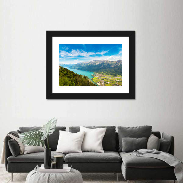Summer View Of Interlaken, Switzerland Canvas Wall Art