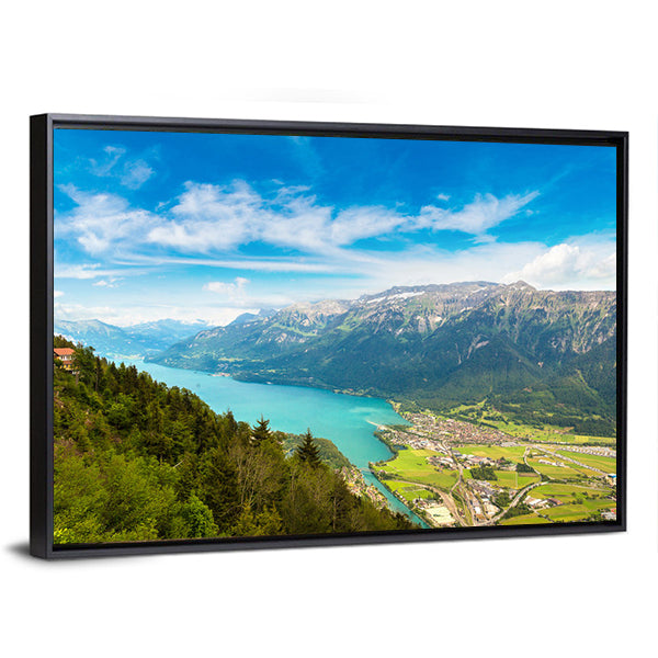 Summer View Of Interlaken, Switzerland Canvas Wall Art