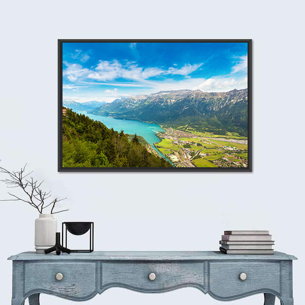 Summer View Of Interlaken, Switzerland Canvas Wall Art