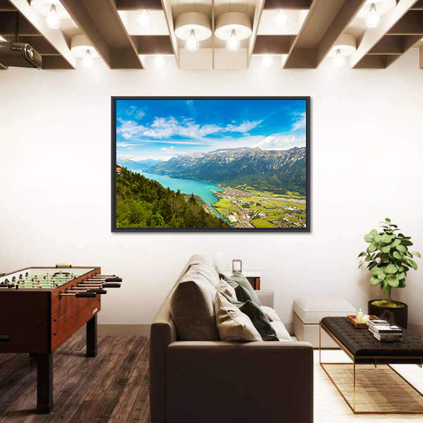 Summer View Of Interlaken, Switzerland Canvas Wall Art
