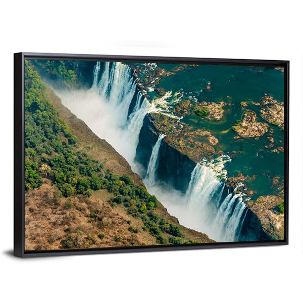 Victoria Falls Aerial View, Zimbabwe Canvas Wall Art