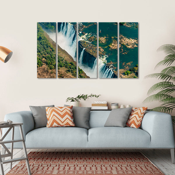 Victoria Falls Aerial View, Zimbabwe Canvas Wall Art
