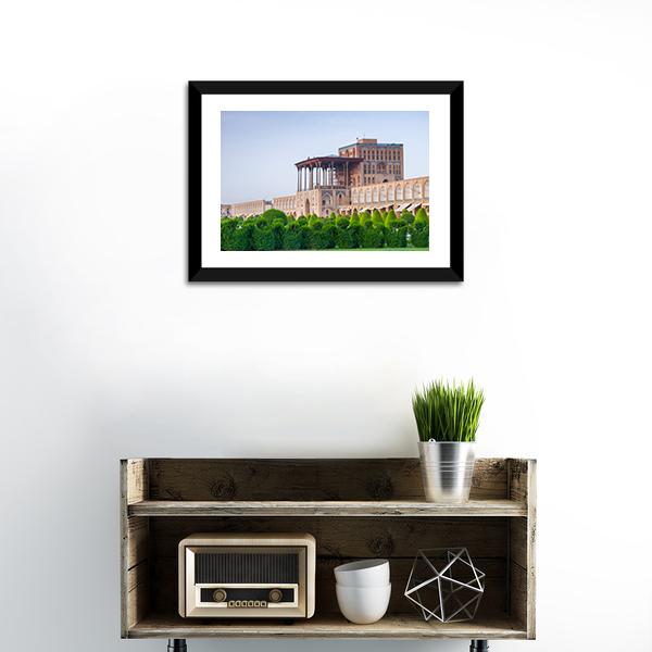 Aali Qapu Palace Canvas Wall Art-3 Horizontal-Gallery Wrap-25" x 16"-Tiaracle