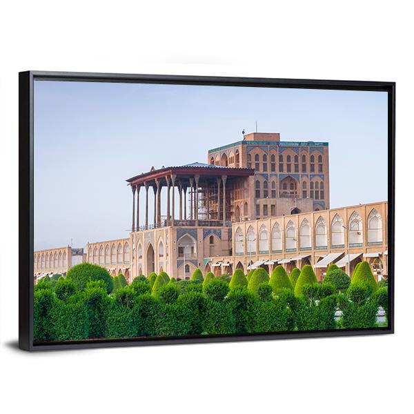 Aali Qapu Palace Canvas Wall Art-3 Horizontal-Gallery Wrap-25" x 16"-Tiaracle