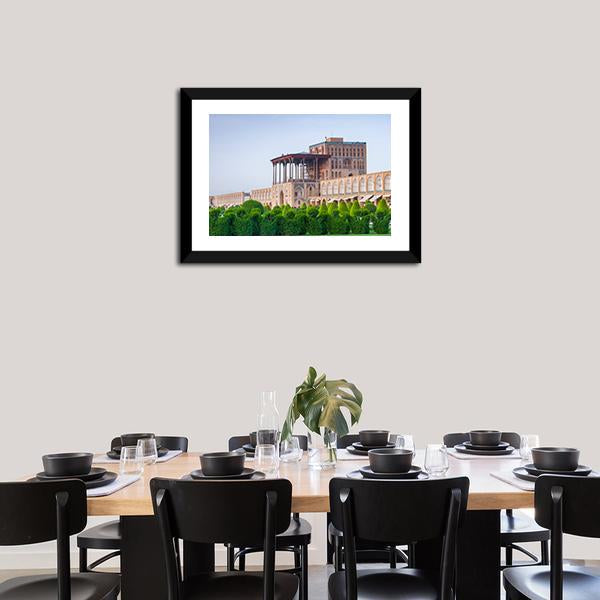 Aali Qapu Palace Canvas Wall Art-3 Horizontal-Gallery Wrap-25" x 16"-Tiaracle