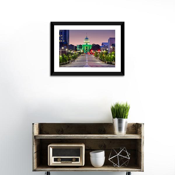 Alabama State Capitol Canvas Wall Art-3 Horizontal-Gallery Wrap-25" x 16"-Tiaracle