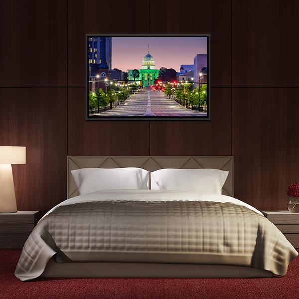Alabama State Capitol Canvas Wall Art-3 Horizontal-Gallery Wrap-25" x 16"-Tiaracle