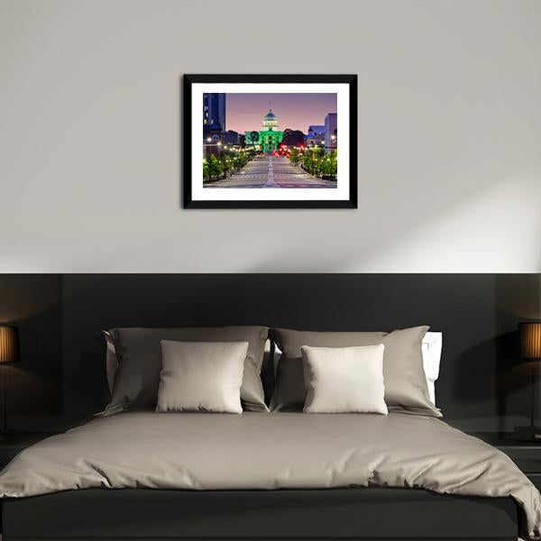 Alabama State Capitol Canvas Wall Art-3 Horizontal-Gallery Wrap-25" x 16"-Tiaracle