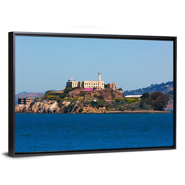 Alcatraz Island Penitentiary In San Francisco Canvas Wall Art-3 Horizontal-Gallery Wrap-25" x 16"-Tiaracle