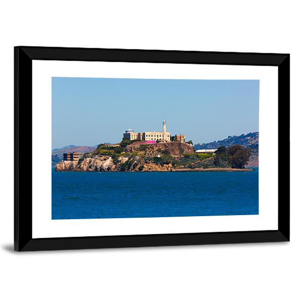 Alcatraz Island Penitentiary In San Francisco Canvas Wall Art-3 Horizontal-Gallery Wrap-25" x 16"-Tiaracle