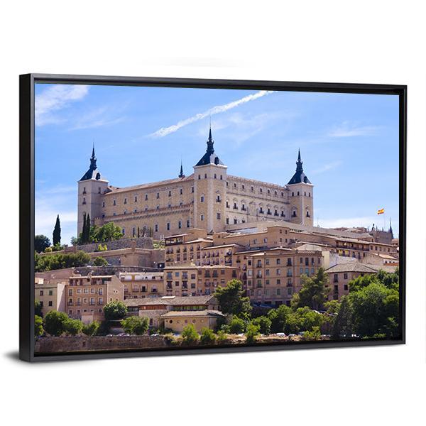 Alcazar In Toledo Spain Canvas Wall Art-3 Horizontal-Gallery Wrap-25" x 16"-Tiaracle