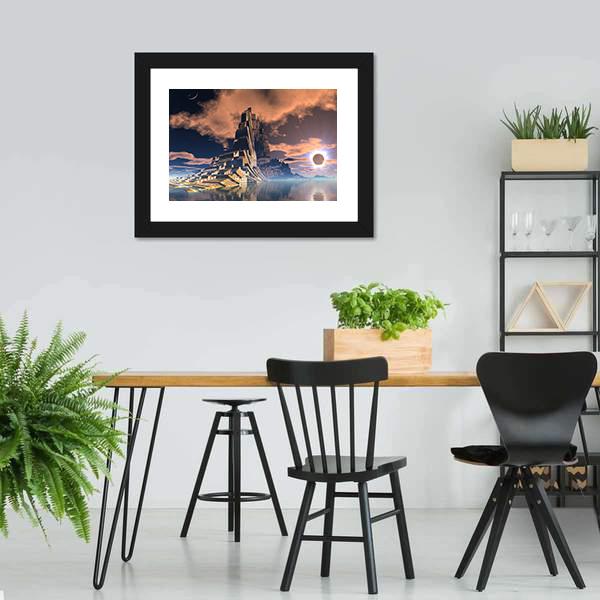 Alien City Canvas Wall Art-5 Horizontal-Gallery Wrap-22" x 12"-Tiaracle