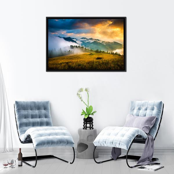 Amazing Mountain Landscape Canvas Wall Art-5 Horizontal-Gallery Wrap-22" x 12"-Tiaracle