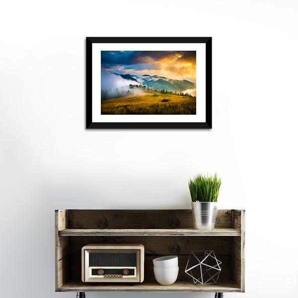 Amazing Mountain Landscape Canvas Wall Art-5 Horizontal-Gallery Wrap-22" x 12"-Tiaracle