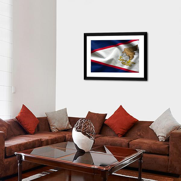 American Samoa Flag Canvas Wall Art-3 Horizontal-Gallery Wrap-25&quot; x 16&quot;-Tiaracle