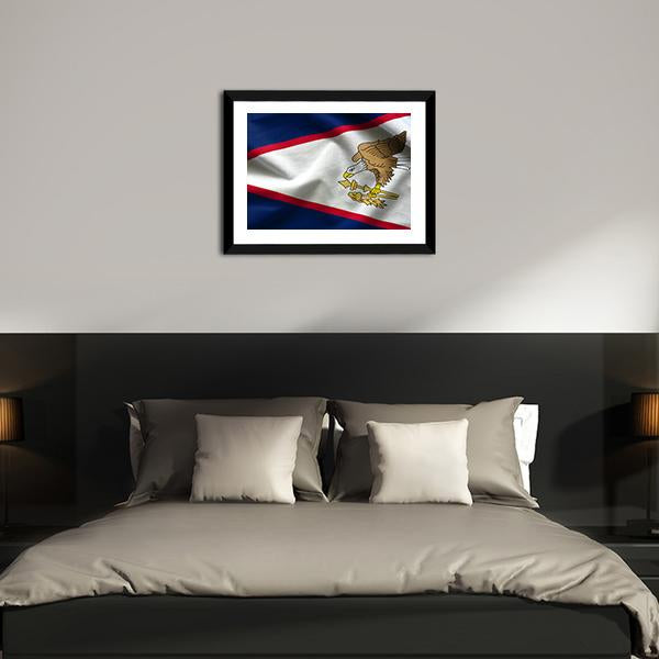 American Samoa Flag Canvas Wall Art-3 Horizontal-Gallery Wrap-25" x 16"-Tiaracle