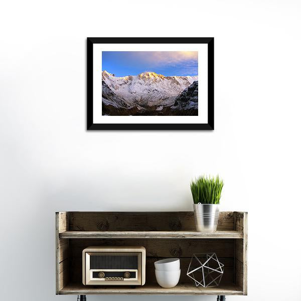 Annapurna Massif Nepal Canvas Wall Art-3 Horizontal-Gallery Wrap-25" x 16"-Tiaracle