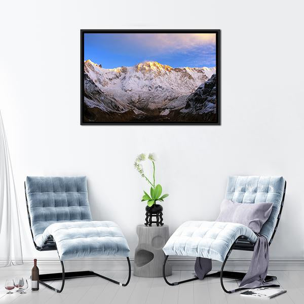 Annapurna Massif Nepal Canvas Wall Art-3 Horizontal-Gallery Wrap-25" x 16"-Tiaracle