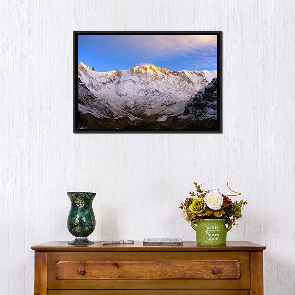 Annapurna Massif Nepal Canvas Wall Art-3 Horizontal-Gallery Wrap-25" x 16"-Tiaracle