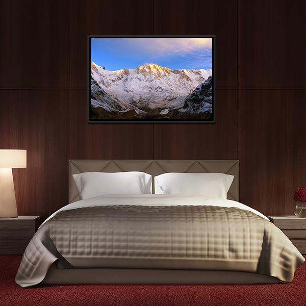 Annapurna Massif Nepal Canvas Wall Art-3 Horizontal-Gallery Wrap-25" x 16"-Tiaracle
