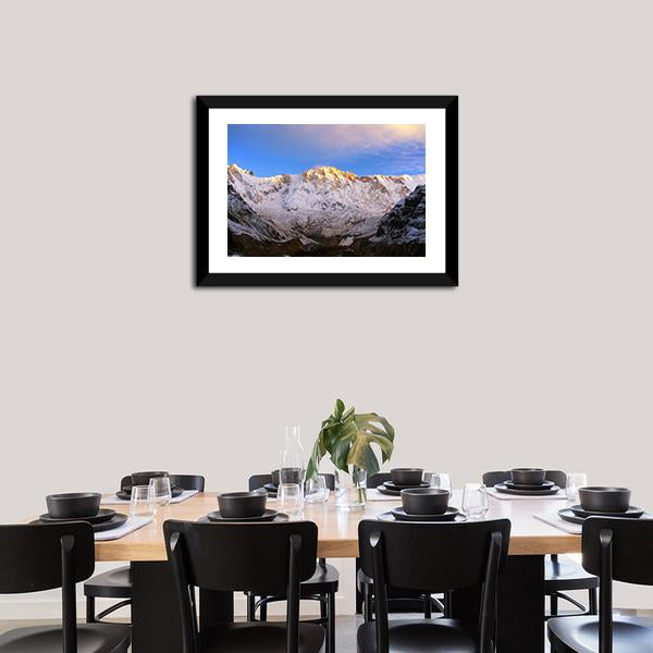 Annapurna Massif Nepal Canvas Wall Art-3 Horizontal-Gallery Wrap-25" x 16"-Tiaracle