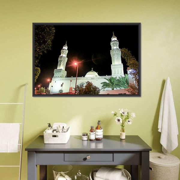 Aqsa Mosque Saudi Canvas Wall Art-5 Horizontal-Gallery Wrap-22" x 12"-Tiaracle