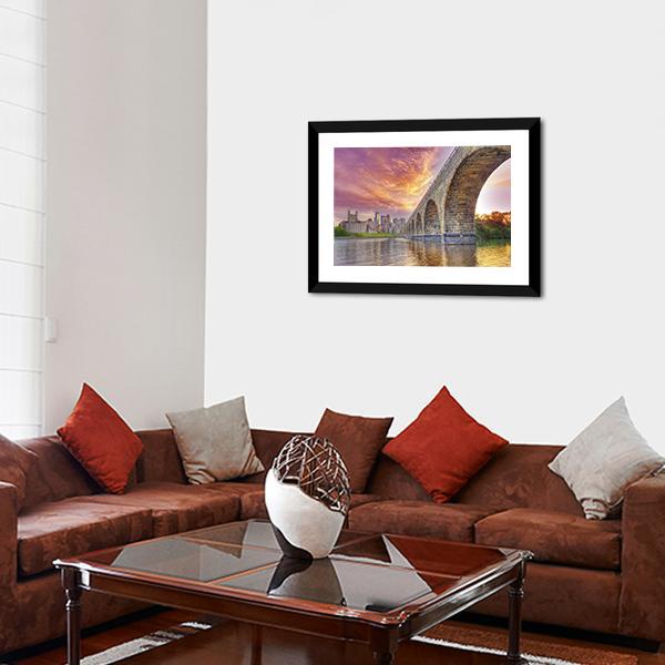 Arch Bridge Minneapolis Canvas Wall Art-3 Horizontal-Gallery Wrap-25" x 16"-Tiaracle