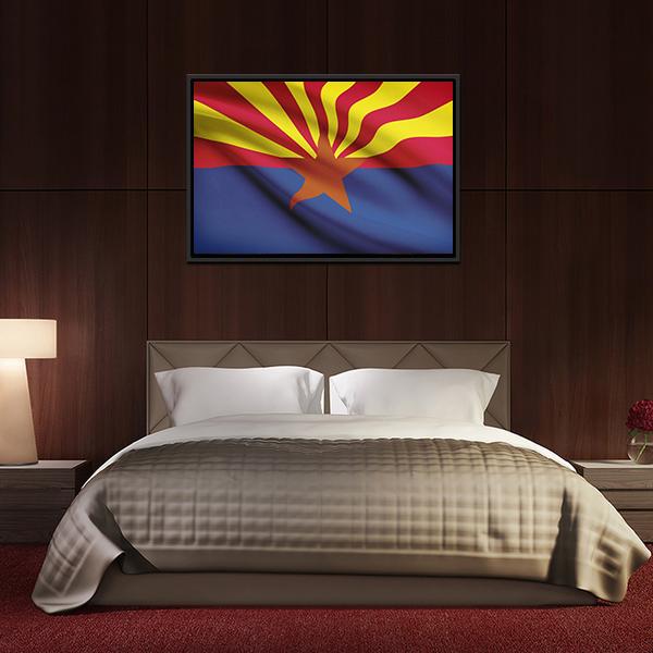 Arizona Flag Canvas Wall Art-5 Horizontal-Gallery Wrap-22" x 12"-Tiaracle