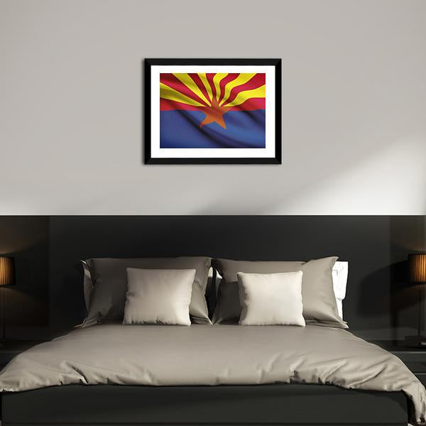 Arizona Flag Canvas Wall Art-5 Horizontal-Gallery Wrap-22" x 12"-Tiaracle