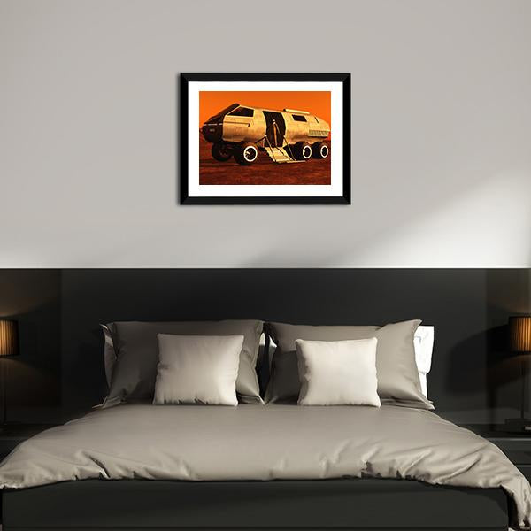 Astronaut In Mars Rover Canvas Wall Art-5 Horizontal-Gallery Wrap-22" x 12"-Tiaracle