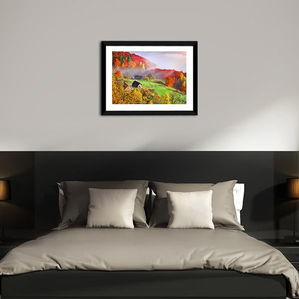 Autumn Landscape In Ukraine Europe Canvas Wall Art-5 Horizontal-Gallery Wrap-22" x 12"-Tiaracle