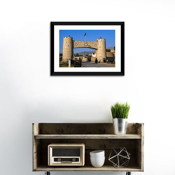 Bab-e-Khyber In Peshawar Pakistan Canvas Wall Art-3 Horizontal-Gallery Wrap-25" x 16"-Tiaracle