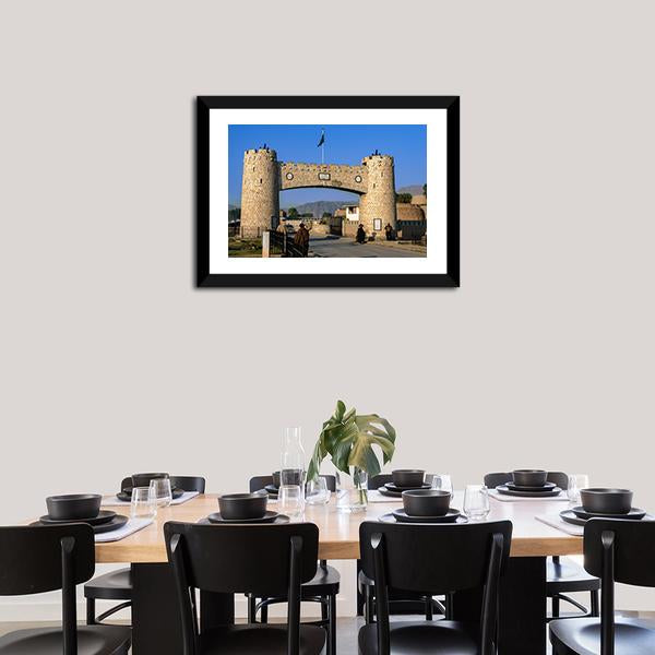 Bab-e-Khyber In Peshawar Pakistan Canvas Wall Art-3 Horizontal-Gallery Wrap-25" x 16"-Tiaracle