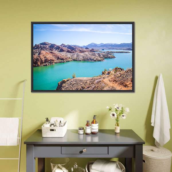 Balanced Rock Cove Canvas Wall Art-5 Horizontal-Gallery Wrap-22" x 12"-Tiaracle