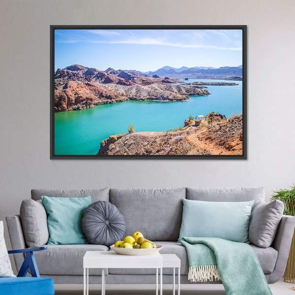Balanced Rock Cove Canvas Wall Art-5 Horizontal-Gallery Wrap-22" x 12"-Tiaracle