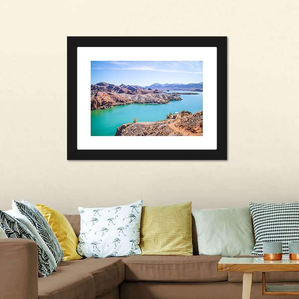 Balanced Rock Cove Canvas Wall Art-5 Horizontal-Gallery Wrap-22" x 12"-Tiaracle