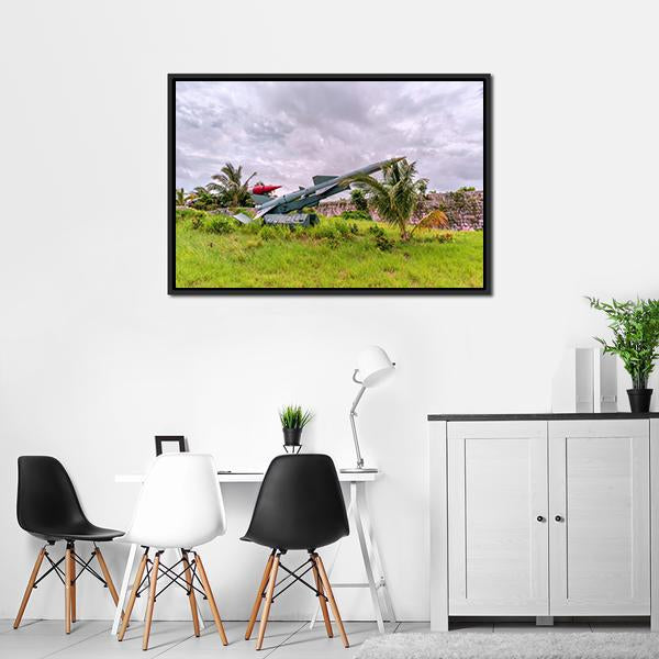 Ballistic Missile Canvas Wall Art-1 Piece-Floating Frame-24" x 16"-Tiaracle